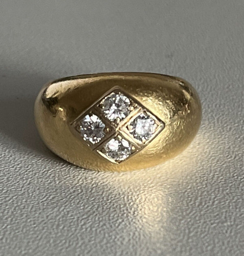 4119 bague jonc jaune - or,