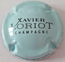 Capsule de champagne Loriot Xavier Bleu pâle et noir N°2s