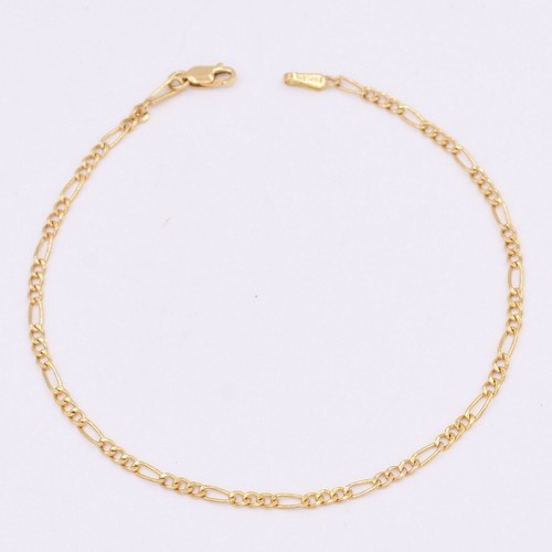 Bracelet chaîne figaro - en,