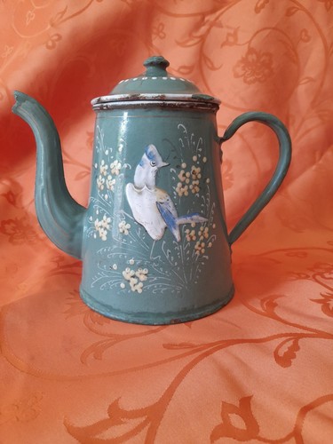 Belle cafetière emaillée - cafetière,
