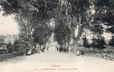 11  CPA ANIMEE DEBUT 1900  VILLEDAIGNE AVENUE DE LA GARE