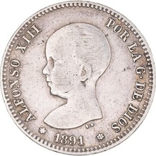 Monnaie, Espagne, Alfonso