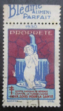 FRANCE-Vignette contre la tuberculose de 1930 avec pub Blédina oblitéré