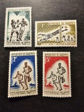 TIMBRE DAHOMEY JEUX SPORTIFS A DAKAR N°192**/193**/194**/195* NEUF **/* MNH 1963