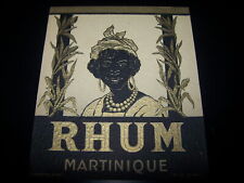 Rare Etiquette ancienne Rhum Martinique Jouneau Paris 13H Rum ron antique label