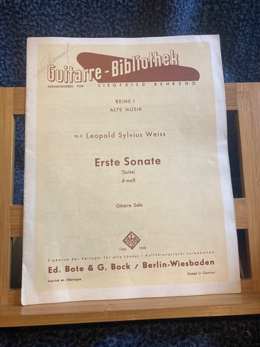 Sylvius leopold weiss erste - weiss,