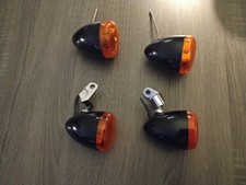  clignotants avants  et arrières noir orange Harley-Davidson Softail low rider s