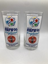 COCA COLA - Lot De 2 Verres Coca Cola UEFA EURO 96 ENGLAND