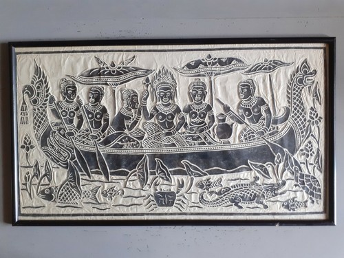 Tableau estampe dieu apsara - dieu,