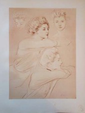 Paul César HELLEU : La Parisienne, Lithographie originale signée