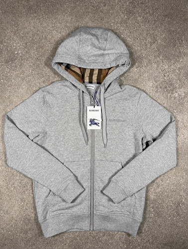 Sweat zippé burberry gris - zippé,
