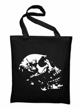 Sac En Jute Avec Tête De Mort