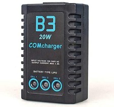 Chargeur d'équilibreur B3 20W 1.6A pour batteries LiPo 2S-3S - Compact, porta...