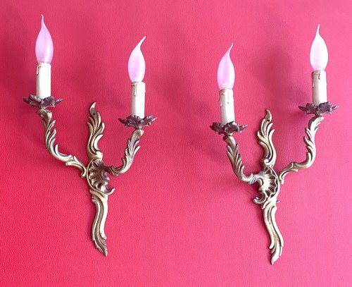 Paire appliques bronze - d’appliques, en