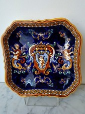 Plat carré-Faïence de Gien-