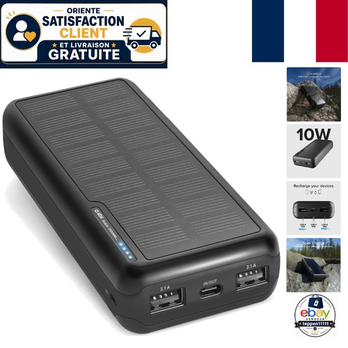 Batterie externe solaire - batterie,