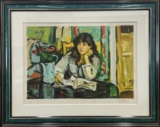 Pierre Cornu – Femme à la lecture – Lithographie signée – EA IV/X