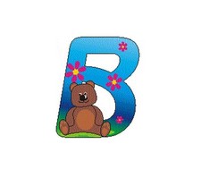 Décoration en Bois Lettre B