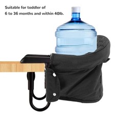 (BLACK)Chaise Haute Portable