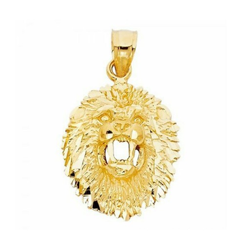 Pendentif lion tête - lion, plaqué