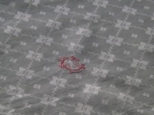 série de 15 serviettes de table, damas de PUR fil de lin, mono CD, anciennes