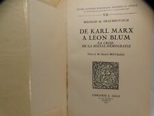 Drachkovitch, De Karl Marx a Léon Blum, Droz, 1954