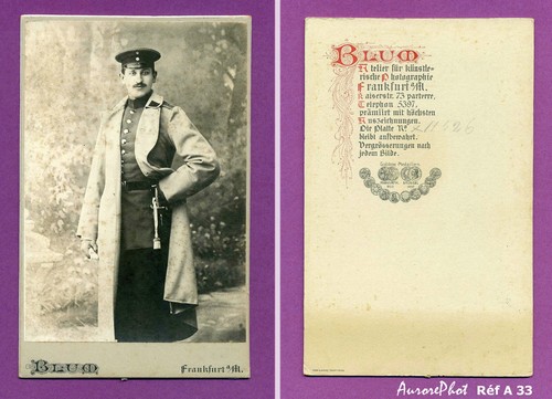 Cdv militaire allemand - cdv, debout