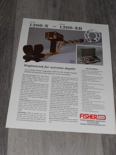 Fisher metal detector 1266 - fisher,