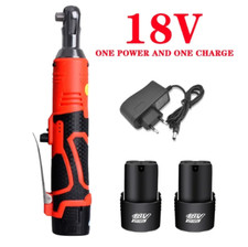 Clé a cliquet a choc impact ratchet à angle droit douille sans fil + 2 batteries