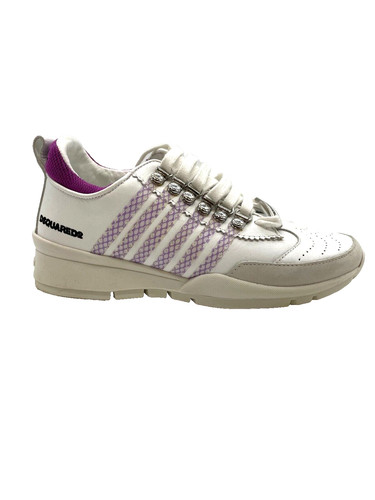 Baskets carrées cuir blanc - carrées,