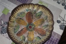 Grand plat céramique Belge Bequet quaregnon