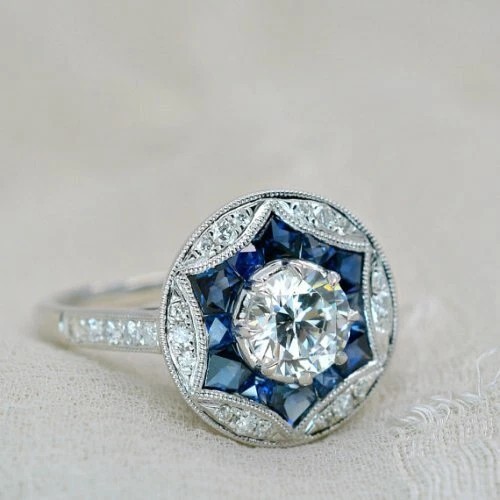 Ancienne bague fiançailles - ancienne, de