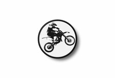 Patch badge ecusson brode imprime thermocollant moto motocross motard