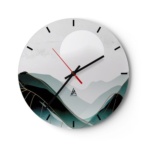 Horloge murale verre - horloge, en
