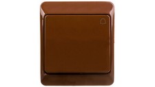 Hermes Bouton de sonnette hermétique 10A IP44 marron 0337-06 /T2FR
