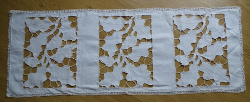 Linge ancien chemin table - linge,