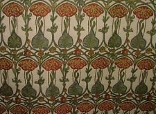 Rouge Rennie Mackintosh Art Nouveau Jacquard Tissu Rideau Tapisserie Coussin Use