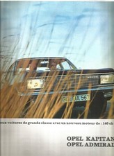 CATALOGUE OPEL - OPEL KAPITAN - OPEL ADMIRAL