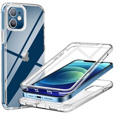 Coque Silicone 360 Intégrale Full pour iPhone 17 16 16e 15 14 13 Pro Max 13 12