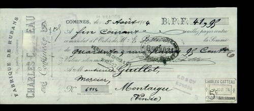 Rubans charles catteau - charles, à