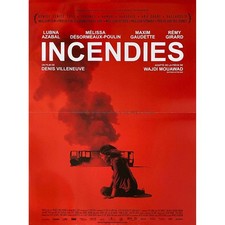 INCENDIES Affiche de cinéma