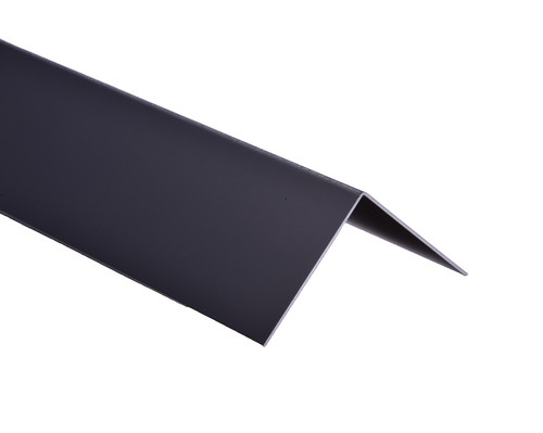 Black anodized aluminum angle - black,