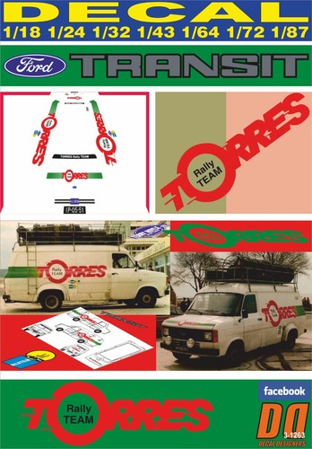 Decal ford transit mk2 lwb - mk2,