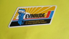 sticker vintage moteur Evinrude hors-bord bateau 16 cm / 6 cm