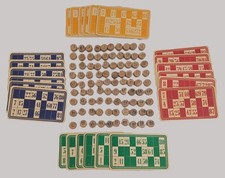 Jeu de Loto traditionnel avec numéros en bois cartons bingo jeu ancien - Complet