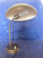 Jolie lampe de bureau laiton et métal peint "Entièrement restaurée " 1940  60
