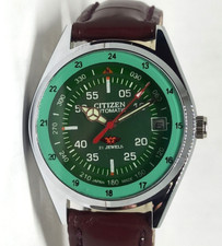 Rare CITIZEN 40 mm Japan  8200A Movement Automatic Green Dial  ? FAST & FREE