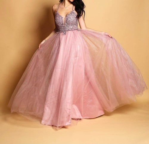 Robe vieux rose buste dentelle - buste,