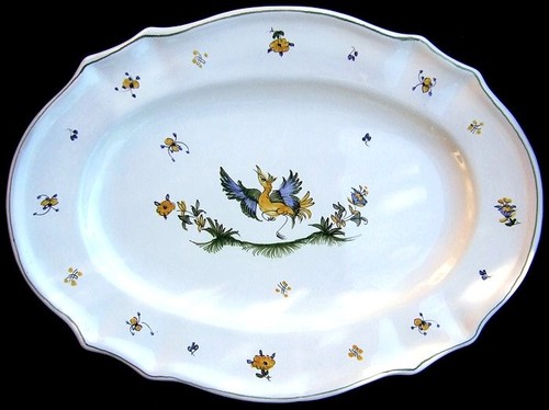 Plat ovale lxv - plat, faïence
