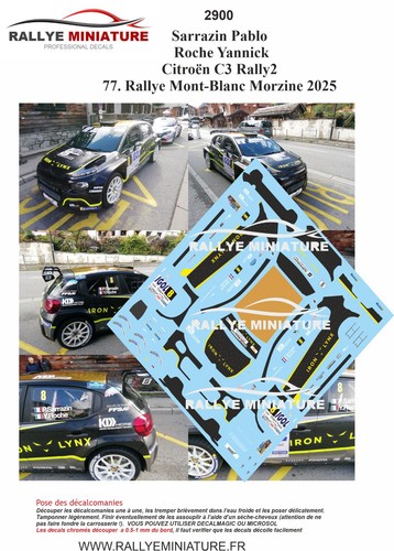 Decals ref 2900 - decals, 1/43